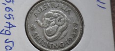 AUSTRALIA 1 SHILLING 1948, argint
