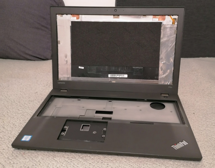 Carcasa completa ThinkPad P50s, Capac display, Rama, Bottom, Palm-rest