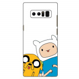 Husa compatibila cu Samsung Galaxy Note 8 Silicon Gel Tpu Model Finn and Jake Tongues