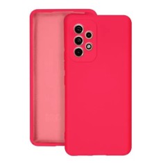 Husa protectie Flippy pentru Samsung A53 5G Liquid Silicone Roz Fuchsia/Roz foto