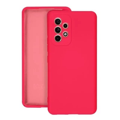 Husa protectie flippy pentru samsung a53 5g liquid silicone roz fuchsia/roz foto