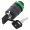 Comutator Rotativ cu Cheie 22mm Negru ZB5AG7
