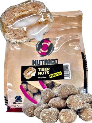 Boilies cu Miez Lichid LK BAITS Nutrigo Feed-Ex, Alune Tigrate, 20mm, 800g foto