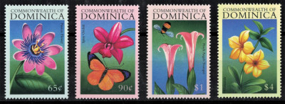 DOMINICA 2000 - Flori / serie completa MNH foto