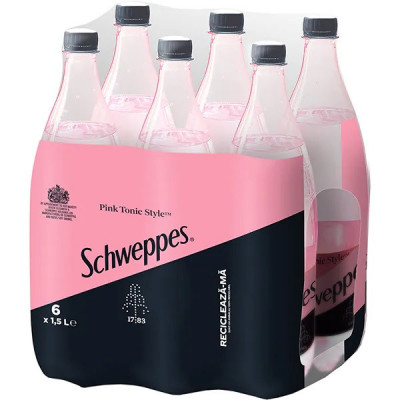Bax 6 Buc Schweppes Pink Tonic Style 1.5L foto