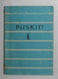 VERSURI de PUSKIN , COLECTIA CELE MAI FRUMOASE POEZII , 1958
