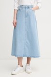 United Colors of Benetton fustă din denim midi, evazati, 43C8D004K