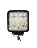 Proiector LED Auto Offroad 4D Angel Eyes 48W, 3520 Lumeni, 12V-24V, Spot 30&deg;, Patrat, Xenon Bright