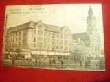 Ilustrata Oradea Mare - Piata Unirii circulat 1927 , cu suprataxa, Circulata, Printata