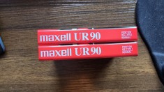 Lot 2 Casete Audio Maxell UR90 TYPE I Normal Bias Sigilate