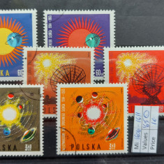 TS21 - Timbre serie Polonia - Cosmos 1965 Mi1606-16011