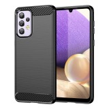 Husa Samsung Galaxy A32 5G Techsuit Carbon Silicone, negru