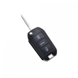 Carcasa Cheie 3 Butoane Peugeot Citroen + Lama Metalica - Inlocuire Telecomanda Auto