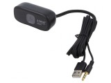 Webcam Neagră USB cu Clemă și Cablu 1,5m