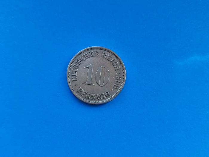 10 Pfennig 1900 lit. A -Germania-stare buna!!!