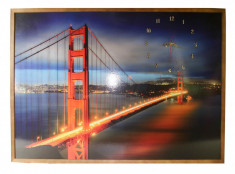 TABLOU CU CEAS INRAMAT 70X100 CM BRIDGE foto