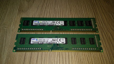 Kit 8 Gb DDR3 Samsung 1600 Mhz /2 x 4 Gb Dual chanell PC3-12800U / Testat (114B) foto