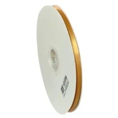 Panglica Dublu Satinata Old Gold 6 mm, 91 m