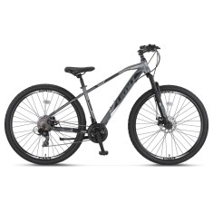 Bicicleta MTB Umit Arcus M-MSD, culoare gri/alb, roata 27.5&quot;, cadru otel, frana... Cod:5271317000