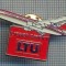 AX 898 INSIGNA -AVIATIE -LIEBER DIREKT -LTU -GERMANIA -PENTRU COLECTIONARI
