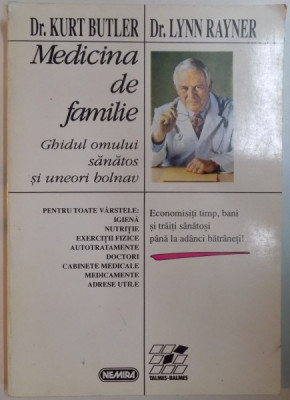 MEDICINA DE FAMILIE de Dr. KURT BUTLER , Dr. LYNN RAYNER , 1996 foto