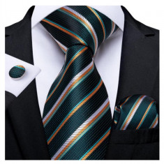Set cravata + batista + butoni - matase - model 155