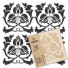 Șablon de plastic reutilizabil pentru țiglă // ART NOUVEAU FLOARE #3 - 20x20cm