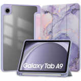 Husa Tech-Protect Sc Pen Hybrid pentru Samsung Galaxy Tab A9 8.7 X110/X115 Marble Violet