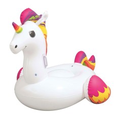 Saltea gonflabila pentru copii - unicorn - 155 x 119 cm foto