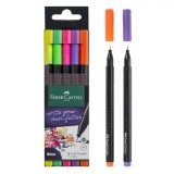 Set Finelinere Faber Castell, 5 Bucăți, Multicolor, Formă Triunghiulară, Ergonomic