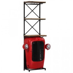 Dulap vinuri design tractor 49x32x183cm lemn masiv de mango foto