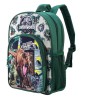 Rucsac Copii Jurassic World Zawadi Global, RESIGILAT, Scoala, 36cm, Verde/Albastru