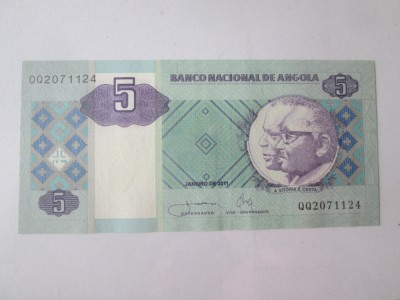 Angola 5 Kwanzas 2011 foto