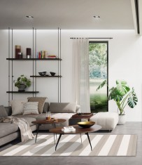Covor Premium Belgian Model Essenza 48644-686, Marime 80 x 150 cm, Bej, Crem, Antialergic, Polipropilena, Living, Dormitor, Sufragerie, Birou foto