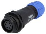 Mufă SP13 Mamă 6 PIN IP68 5A 125V Lipire