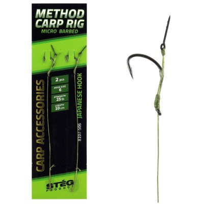 Carlige Legate Method Steg cu Spin 10cm, Nr.10, 2buc/pac foto