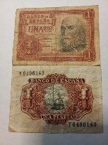 Spania 1 peseta 1953 foto
