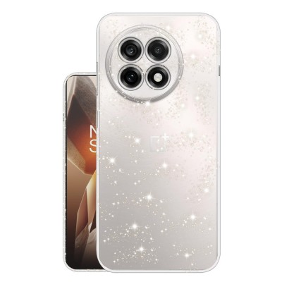 Husa sclipici OnePlus 13R Techsuit SparkleSkin, transparenta foto