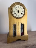 Ceas mecanic vintage cu pendul Hermle 131-080 West Germany 1985, 8 zile, cu cheie, 33 cm
