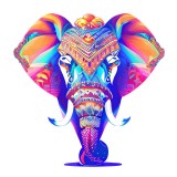 Cumpara ieftin Sticker decorativ Elefant, Albastru, 60 cm, 7711ST