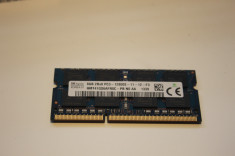 memorie ram laptop SK hynix 8 gb 1600 mhz PC3 12800s 11 12 F3 , functionala foto