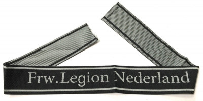 WW2 Banderola SS Waffen Frw.Legion Nederland foto