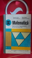 MATEMATICA GEOMETRIE SI TRIGONOMETRIE CLASA A IX A COTA RADUTIU VORNICESCU
