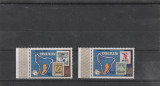 Aitutaki 1974-Centenar U.P.U.,Timbru-1903,Harta cu nisip,serie 2 val.Mi.118-119, Posta, Nestampilat