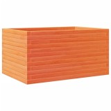 Cumpara ieftin Jardiniera de gradina, maro ceruit, 90x60x46 cm, lemn masiv pin