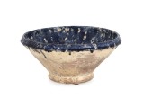 Bol decorativ teracota albastra natur Rune &Oslash;26x13h