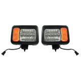 Cumpara ieftin Set 2 LED Faruri cu Semnalizare JCB, Tractoare, Excavatoare, Telehandler, Hi Low Beam, 12 24 V