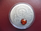 Niue (Insula Niue) 2009 - 1 Dollar - Elizabeth II - Emisiune Comemorativa Drumul Chihlimbarului - ELBLAG - The Amber Route - ARGINT - UNC- (403)