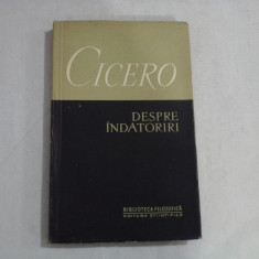 DESPRE INDATORIRI - MARCUS TULLIUS CICERO