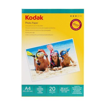 Hartie FOTO Kodak A4 180g Glossy 20 coli foto